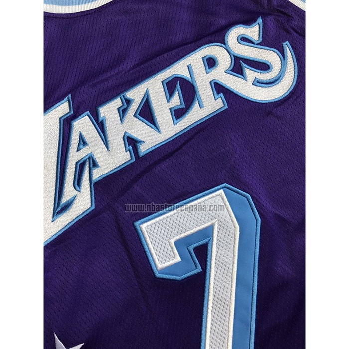 Camiseta Los Angeles Lakers Carmelo Anthony NO 7 Ciudad 2021-22 Violeta
